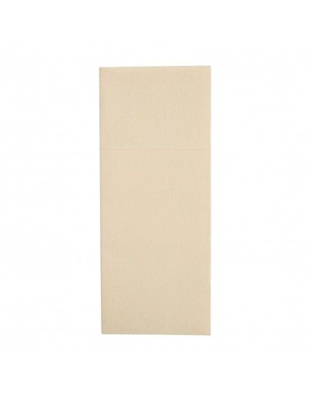 Serviettes pochettes Airlaid Fiesta Recyclable Premium Tablin crème 48x40cm (lot de 400)