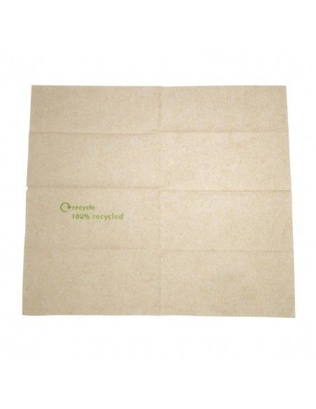 Serviettes pré-pliées 1 pli en papier recyclé 320x 300mm (Lot de 6000)