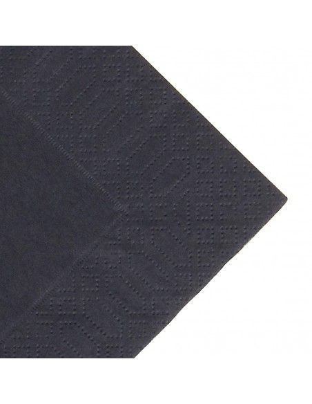 Serviettes snacking ouate noires compostables Duni 330mm (lot de 1000)