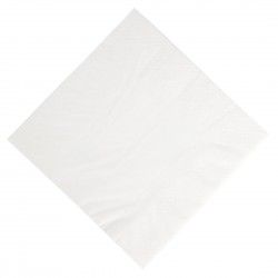 Serviettes déjeuner ouate blanches compostables Duni 400mm (lot de 1000)