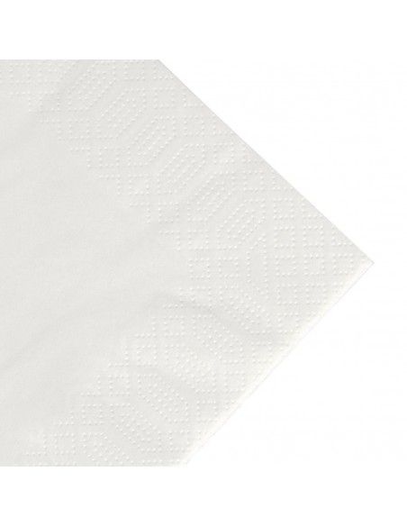 Serviettes déjeuner ouate blanches compostables Duni 400mm (lot de 1000)
