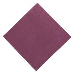 Serviettes restaurant 3 plis pliage 1/8 Duni prune 40x40cm (lot de 1000)