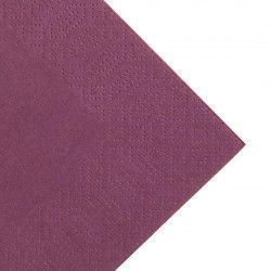 Serviettes restaurant 3 plis pliage 1/8 Duni prune 40x40cm (lot de 1000) 2