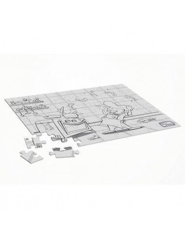 Puzzles à colorier Dining Kids chef (Lot de 25)