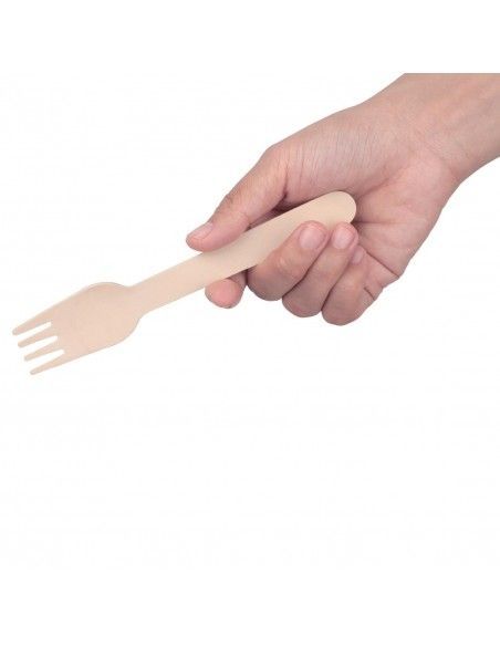 Sachets repas couverts en bois avec serviette Fiesta Compostable (lot de 250)