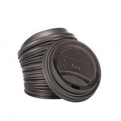 Couvercles gobelets boissons chaudes CPLA compostables Fiesta Compostable 225 ml (lot de 1000) 2