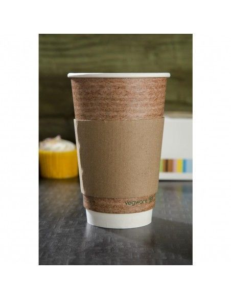 Bagues en carton ondulé pour gobelets 340ml et 454ml (lot de 1000)