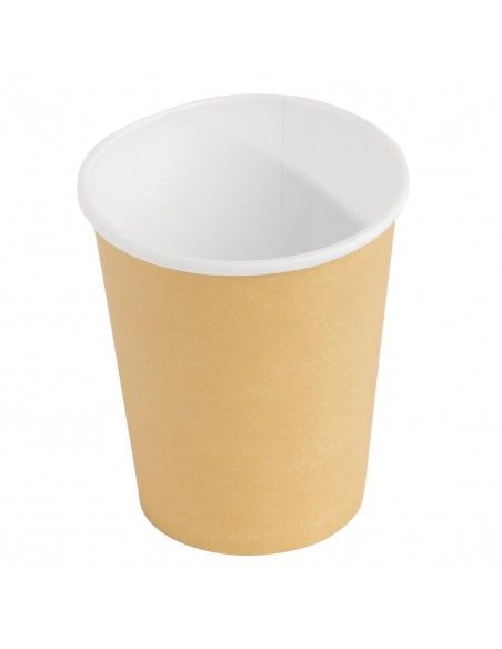 Gobelets jetables boissons chaudes Fiesta Recyclable marron 225ml x1000