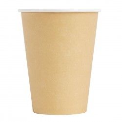 Gobelets jetables boissons chaudes Fiesta Recyclable marron 340ml x1000 2