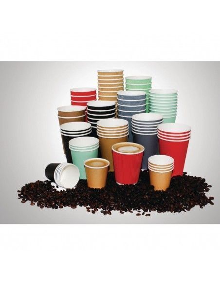 Gobelets jetables boissons chaudes Fiesta Recyclable marron 340ml x1000