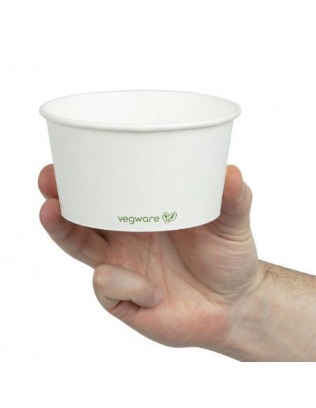 Bols à soupe / glace compostables Vegware 350ml (Lot de 500)