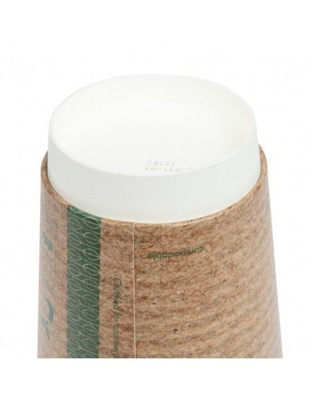 Gobelets boissons chaudes double paroi compostables Vegware 455 ml (lot de 400)