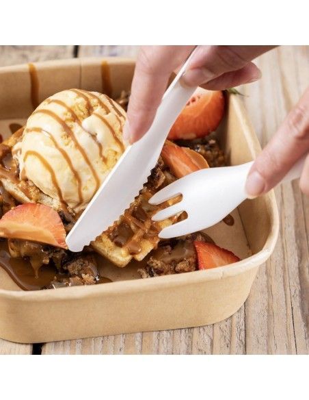 Fourchettes en papier Fiesta Compostable 155 mm (lot de 100)