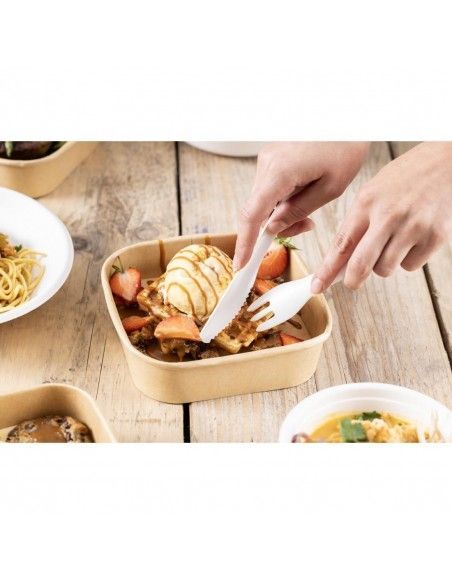 Fourchettes en papier Fiesta Compostable 155 mm (lot de 100)