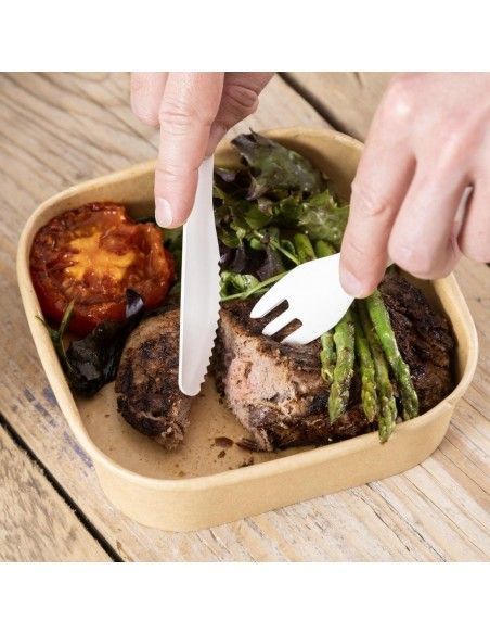 Couteaux en papier Fiesta Compostable 165 mm (lot de 100)