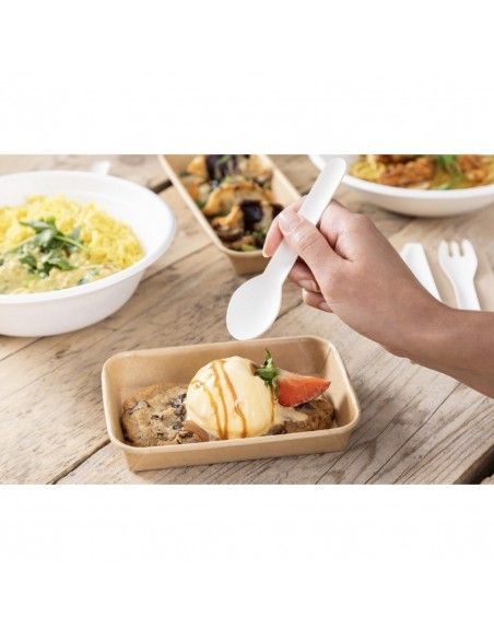 Cuillères à café en papier Fiesta Compostable 132 mm (lot de 100)