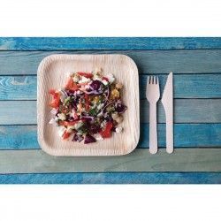 Assiettes creuses carrées en feuilles de palmier Fiesta Compostable 200mm (lot de 100) 2