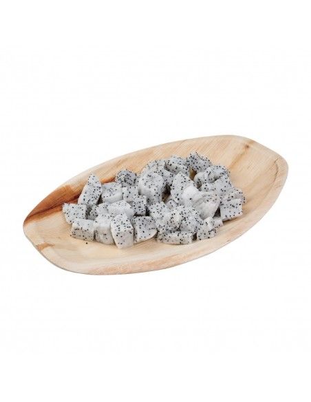 Assiettes creuses ovales en feuilles de palmier Fiesta Compostable 360mm (lot de 100)