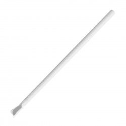 Pailles cuillères en papier Fiesta Compostable blanches 210x8mm (lot de 250)