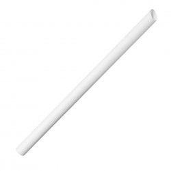 Pailles en papier pour bubble tea Fiesta Compostable blanches 12x210mm (lot de 150)