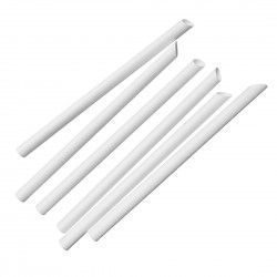 Pailles en papier pour bubble tea Fiesta Compostable blanches 12x210mm (lot de 150) 2