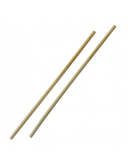 Pailles droites en roseau Sier Disposables 6-8 mm / 25 cm (lot de 50)