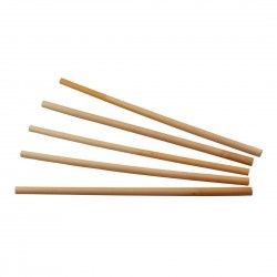 Pailles droites en roseau Sier Disposables 6-8 mm / 25 cm (lot de 50) 2