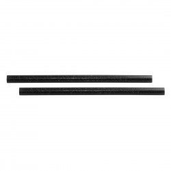 Pailles droites noires Sier Diposables Refork 8 mm / 15 cm (lot de 100) 2