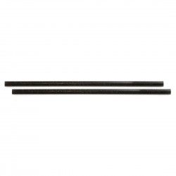 Pailles droites noires Sier Diposables Refork 8 mm / 24 cm (lot de 100) 2
