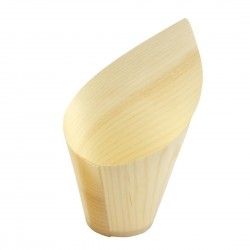 Coupelles obliques en bois FSC® Sier Disposables 220ml (lot de 30)