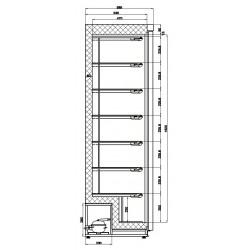 Congélateur 340 litres en inox (extérieur), -18°/-22°C 2