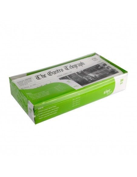 Papier ingraissable imprimé journal Sier Disposables 300 x 300mm (lot de 300)