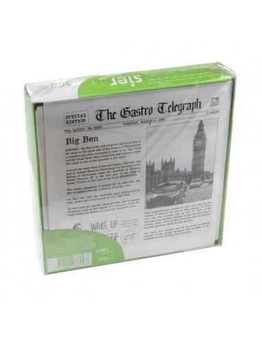 Papier ingraissable imprimé journal 2 côtés ouverts 170 x 170 mm (lot de 300)