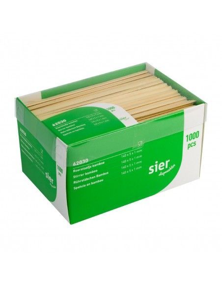 Agitateurs en bambou Sier Disposables (lot de 1000)