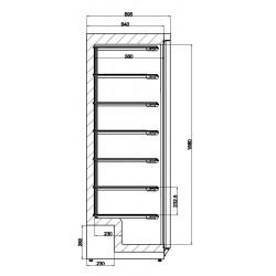Congélateur 555 litres en inox (extérieur), -18°/-22°C 2