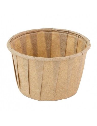 Pots ronds en papier FSC® Sier Disposables marron 37ml (lot de 200)