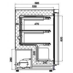 Congélateur 120 litres en inox (extérieur), -18°/-22°C 2