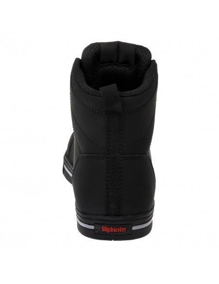 Baskets de sécurité montantes en microfibre Slipbuster noir mat 39