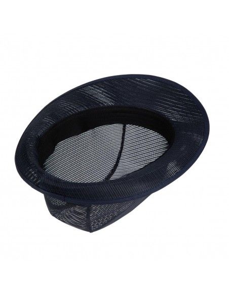 Chapeau Trilby bleu marine M