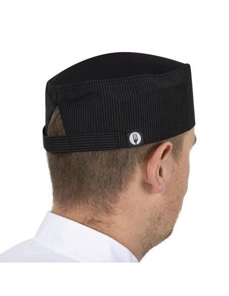 Calot de cuisine Cool Vent Chef Works finement rayé
