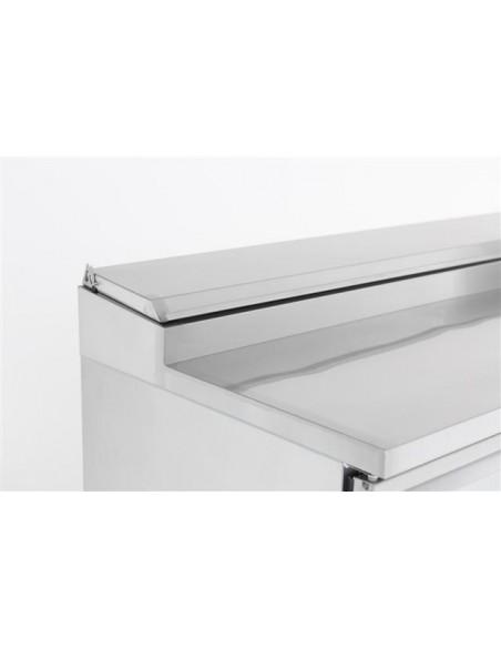 Saladette avec 3 portes GN 1/1, 8x GN 1/6 h150 mm, +2°/+8°C