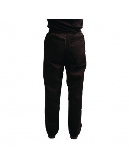 Pantalon de cuisine mixte traité au Teflon Easyfit noir L