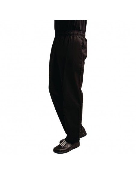 Pantalon de cuisine mixte traité au Teflon Easyfit noir XL