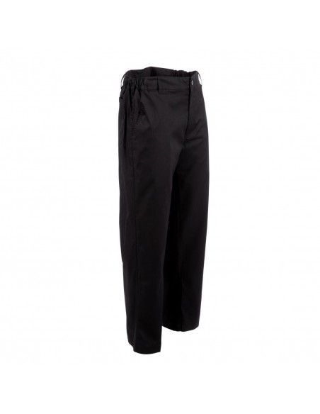 Pantalon de cuisine mixte Chef Works Professionnel chevrons noirs L