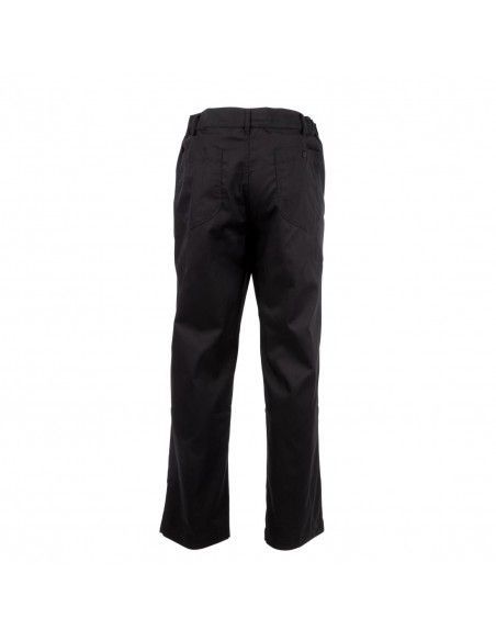 Pantalon de cuisine mixte Chef Works Professionnel chevrons noirs L