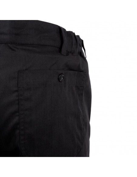 Pantalon de cuisine mixte Chef Works Professionnel chevrons noirs L