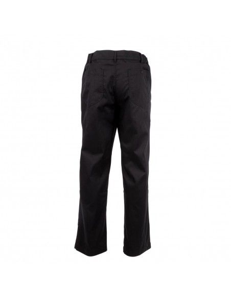 Pantalon de cuisine mixte Chef Works Professionnel chevrons noirs S