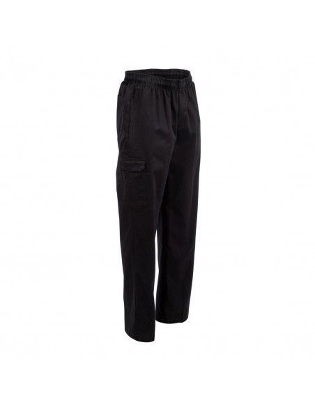 Pantalon de cuisine mixte Chef Works Slim Fit Cargo noir L