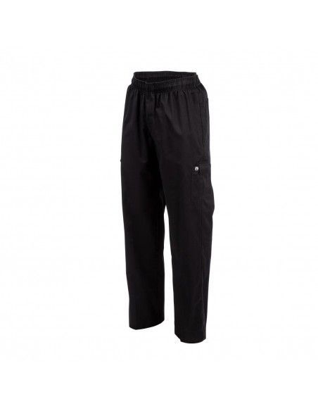 Pantalon de cuisine mixte Chef Works Slim Fit Cargo noir M