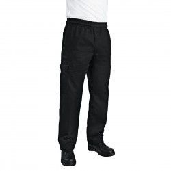 Pantalon de cuisine mixte Chef Works Slim Fit Cargo noir XL 2
